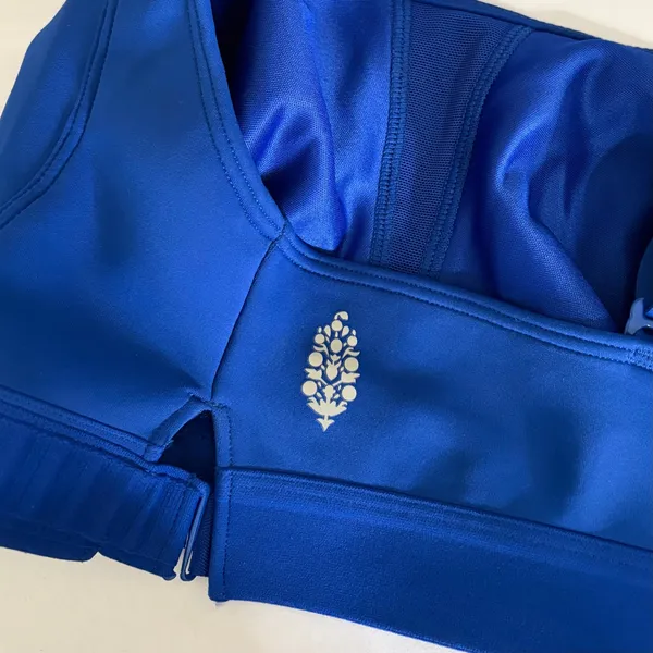 FREE PEOPLE‎ Movement Make A Move Blue Sports Bra Athletic Activewear Medium - Image 11