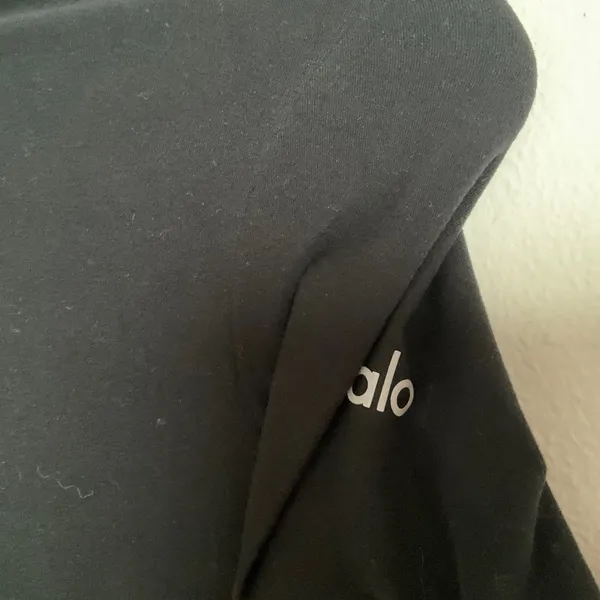 Alo Yoga Alosoft 1/2 Zip Rapid Pullover Black XS - Image 8
