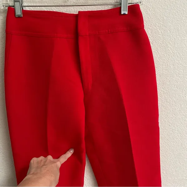 Vintage Bogner Ski Pants Wide Leg Stirrup‎ Red Wool Women's 6 READ - Image 11