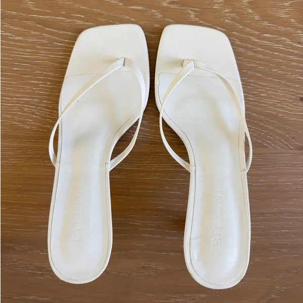 Billini Thong Sandals Xami Size 9 White - Image 4