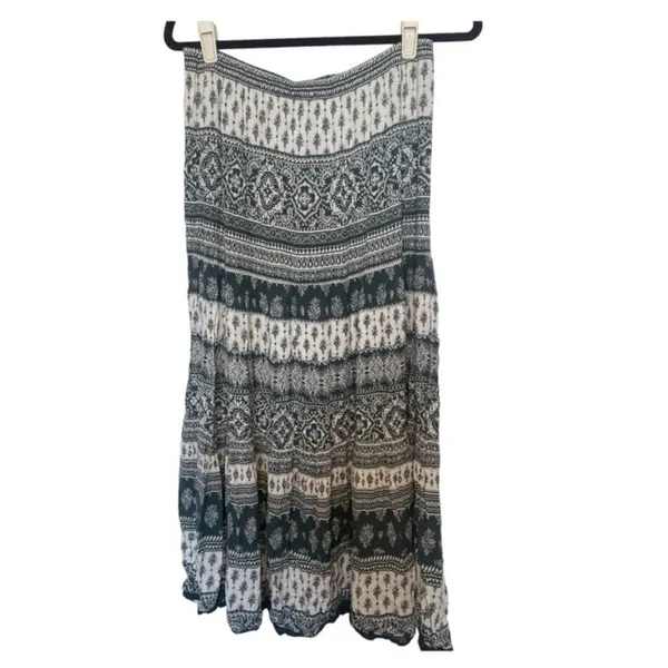 Westport Maxi High Rise BohoPaisley Green Skirt eathy‎ flowy size Small mermaid - Image 6