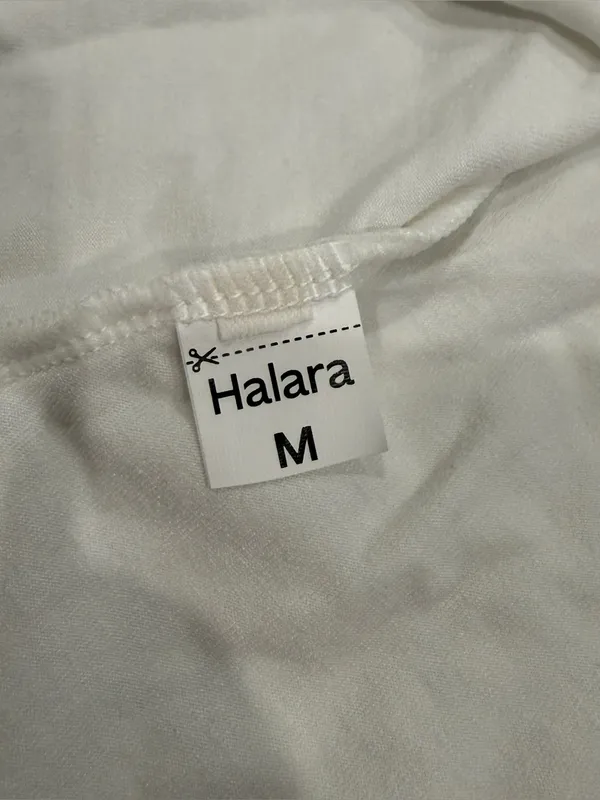 NOWT Halara White Peplum Tank Top - Image 3