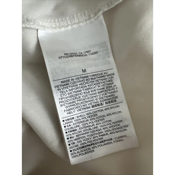 Banana‎ Republic Medium Womens Lace Tank Top Ivory Scoop Neck Cottagecore - Image 8