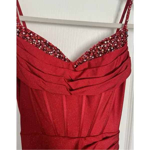 Amarra Red Prom Dress Size 0‎ - Image 6