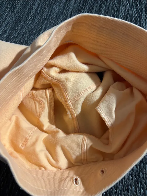 Lululemon Scuba High Rise Short 5” Light Cotton Terry Peach Bellini Size 4 - Image 4