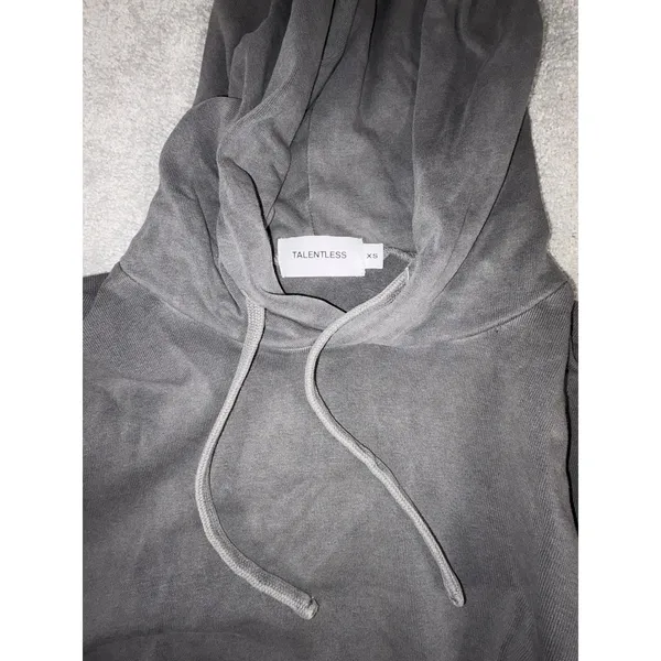 Talentless grey cropped boxing‎ hoodie women Xs - Image 6