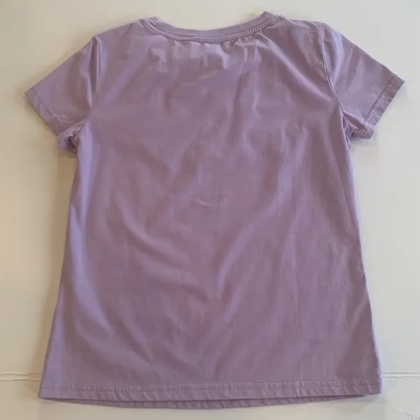 SHEIN Women’s XS Extra Small Light Purple Bead Embellished Short Sleeve T-Shirt - Image 2