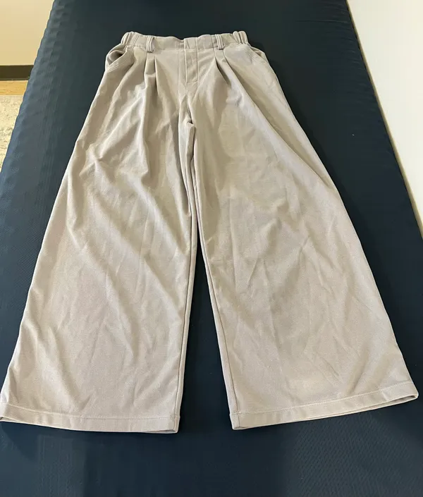 Halara Gray  Wide Leg Waffle Work Pants - Image 3