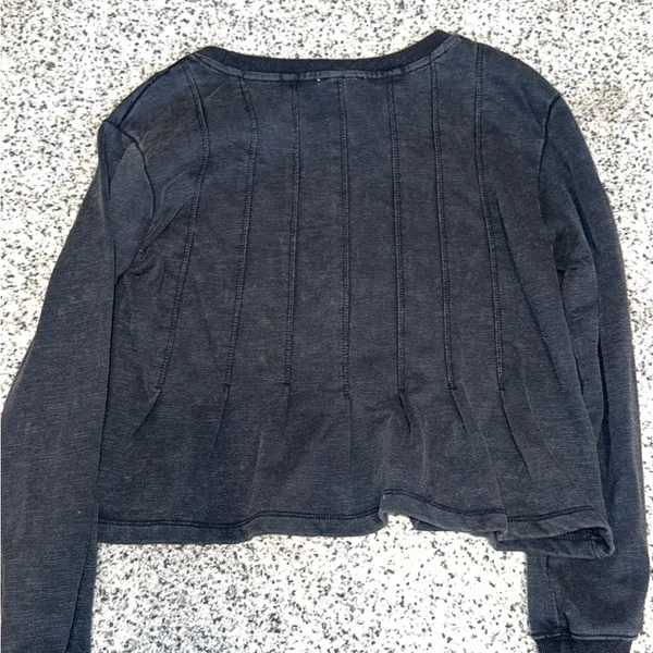 Eesome Charcoal Long Sleeve Top Black Size M - Image 3