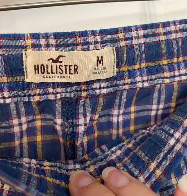 Hollister Y2K Plaid Pajama Shorts - Image 4