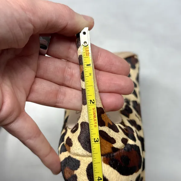 NEW Sophia Webster Rizzo Leopard Calf Hair Pointed Toe Mid Height Ankle Boots 37 - Image 12