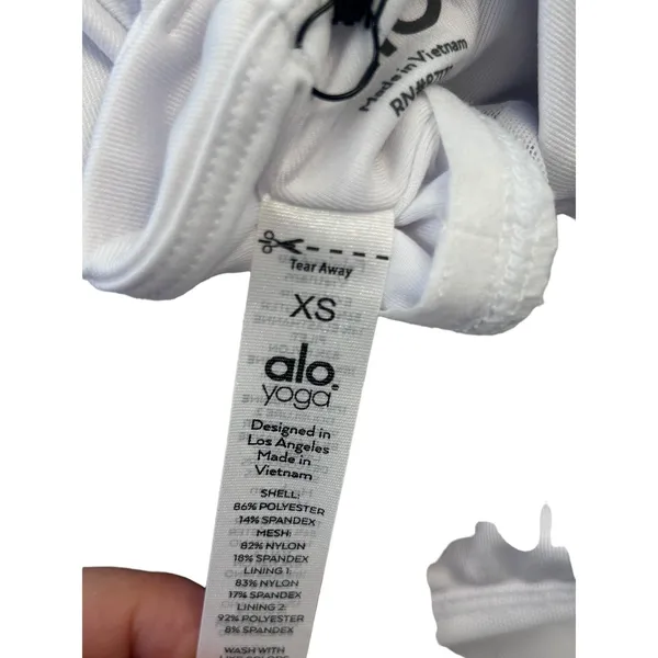 Alo Yoga Women's Lavish Bra White XS ( SOLD OUT) NWT - Image 9