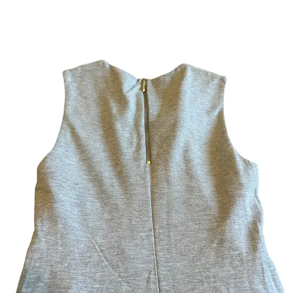 Ted Baker London Evalina Tie Front Dress Grey Stretch Sleeveless Size 4 Women's - Image 8