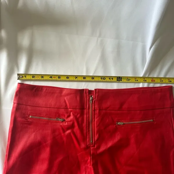 Zara Women’s bright red high rise shorts - Image 3