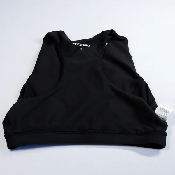 WeWoreWhat‎ Sports Bra Women Size M Black High Neck Racerback Activewear Top New - Image 10