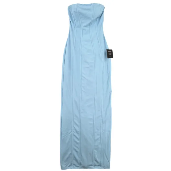 Lulus Ismene Light Blue Corset Seamed Strapless Maxi Dress NWT Sz XS - Image 2
