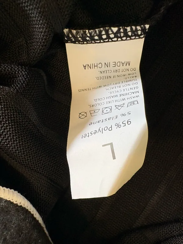 Black Ribbed Knit Pajama Set Size L - Image 6