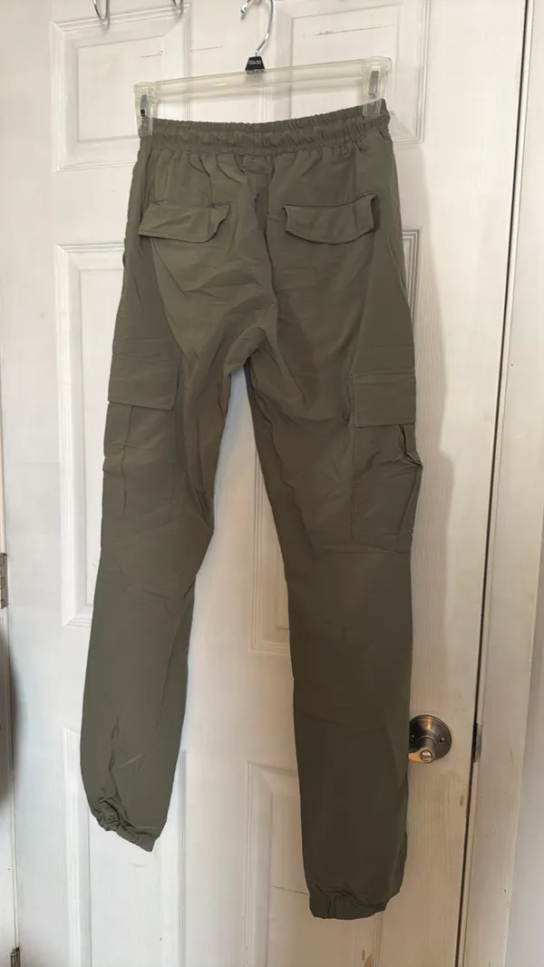 American Eagle Green American Stitch Joggers - Image 2