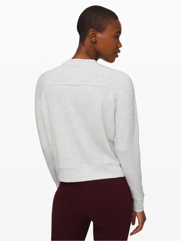 Lululemon Warm Down Crew Heathered Core Ultra Light Grey - Image 5