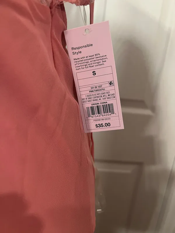 Sexy pink floral wedding guest dress - Image 7