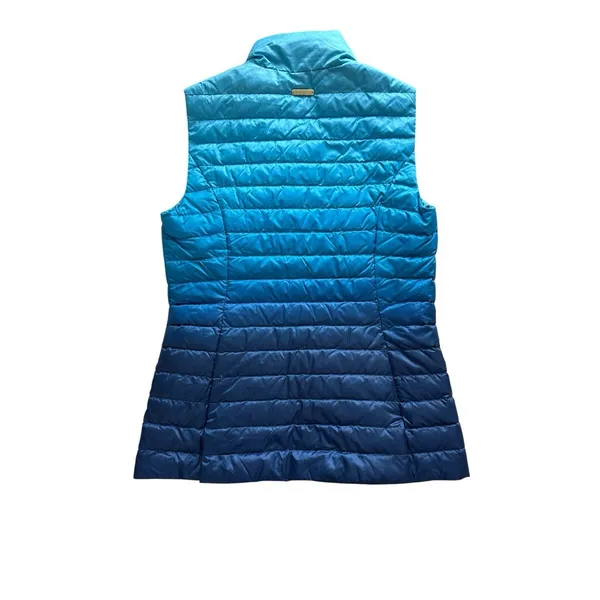 Lilly Pulitzer Noella Low Tide Down Puffer Vest‎ Small Navy Blue Ombre - Image 12