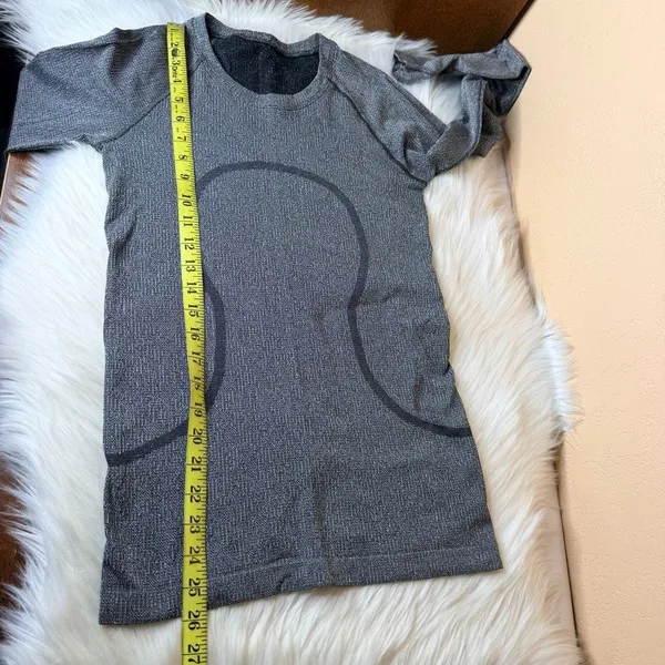 Lululemon Swiftly Tech Long Sleeve Shirt 2.0 Parallel Texture Black / White Size - Image 12