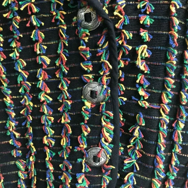 Don't Mess with Texas Jacket Blazer Large Multi Color Concho Buttons Vin… - Image 3