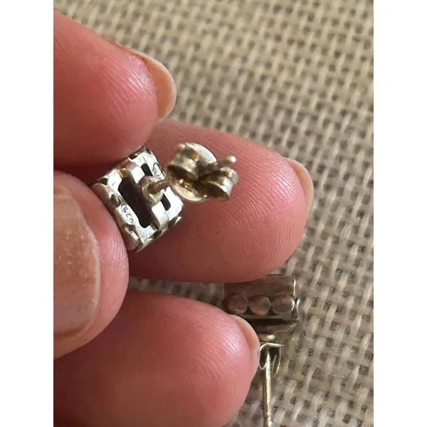 Lot a624 .25 inch length 925 sterling silver earrings stud - Image 8