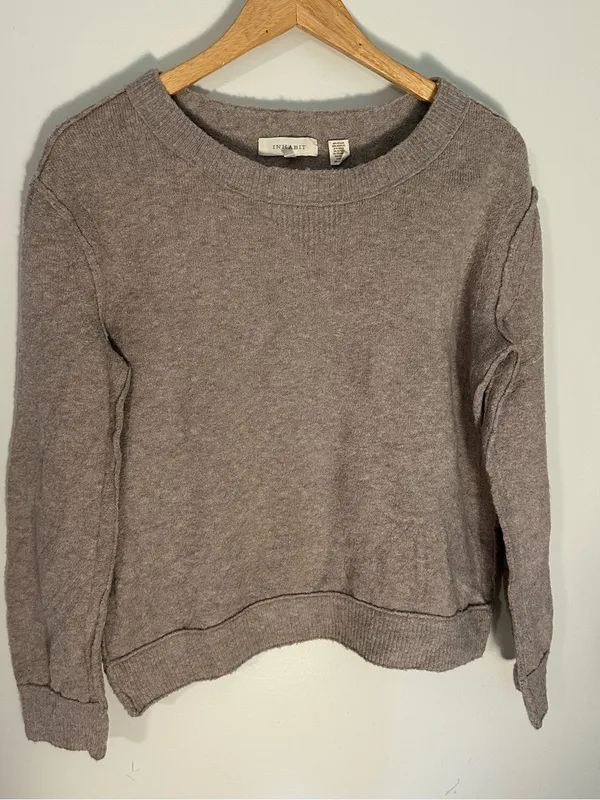 Inhabit wool alpaca sweater beige small Brown - Image 2