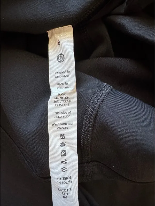 Lululemon Instill High Rise 25” Black Size 8 NWT - Image 6