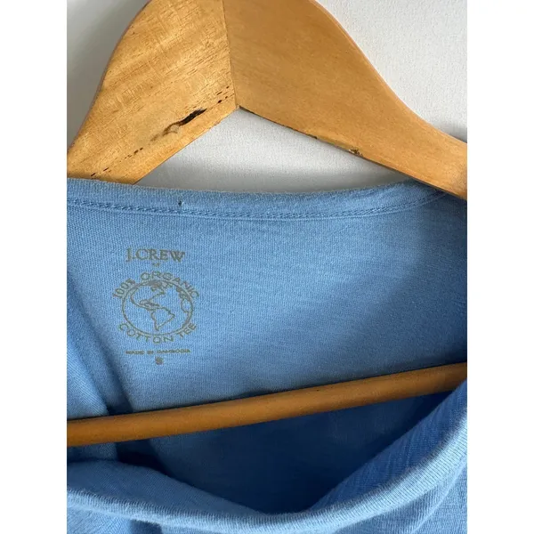 J Crew Short Sleeve Boxy T Shirt Organic Cotton Size Small - Image 2