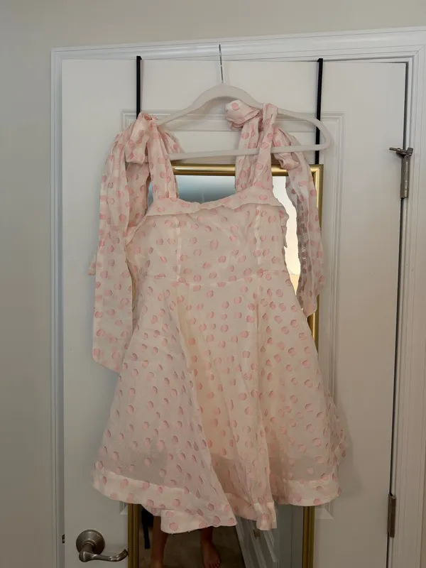 Mabel Pink polka dot dress - Image 2