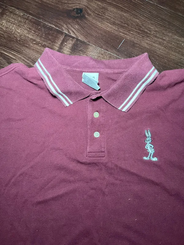 Warner Bros. Looney Tunes Bugs Bunny Polo Size XL - Image 3