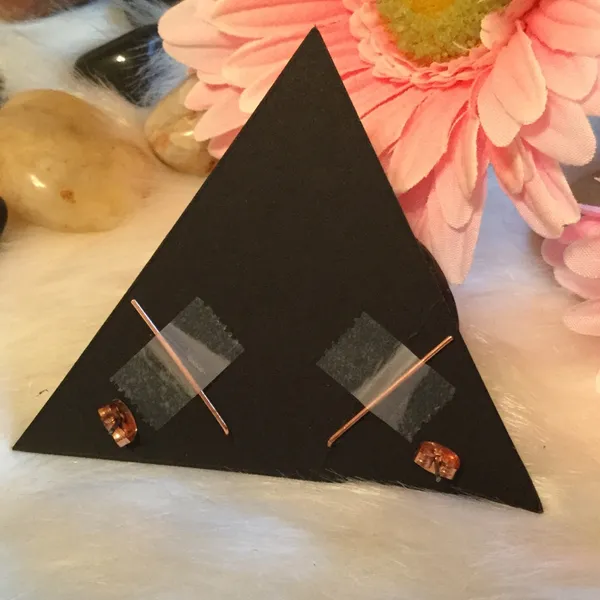 LUV AJ Rose Gold Climbing Ear Crawler Stud Earring Black - Image 7