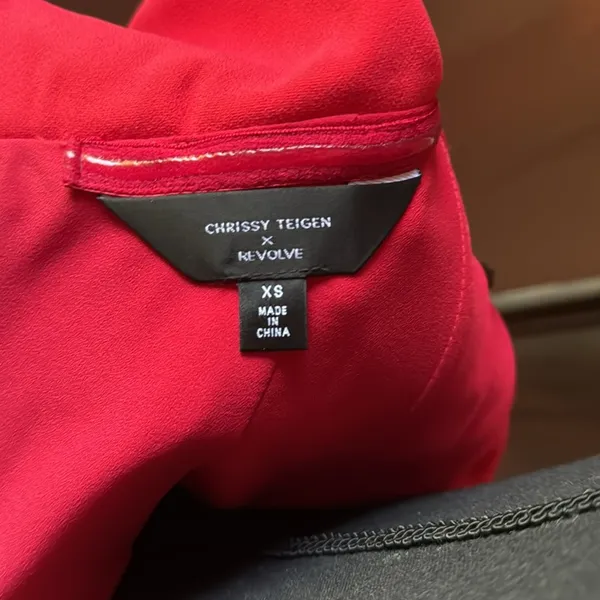 Chrissy Teigen X Revolve sexy red dress size xs​ EaiC - Image 6