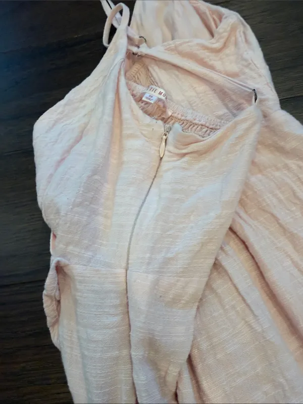 PacSun Lottie Moss Pastel Pink Ruffle Wrap Mini Dress - Size XS - C33-083 - Image 9