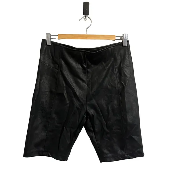Free People Women Bike Shorts Heatwave Faux Suede Black Women's sz. M - Image 3
