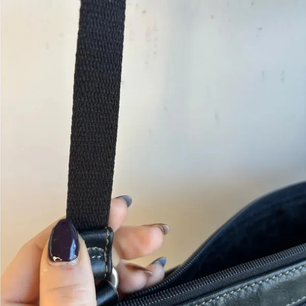 Fossil Black Pebble Leather‎ Crossbody Purse - Image 6