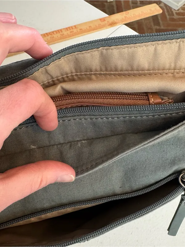 The Sak Ventura Convertible Leather‎ Backpack in distressed gray - Image 6