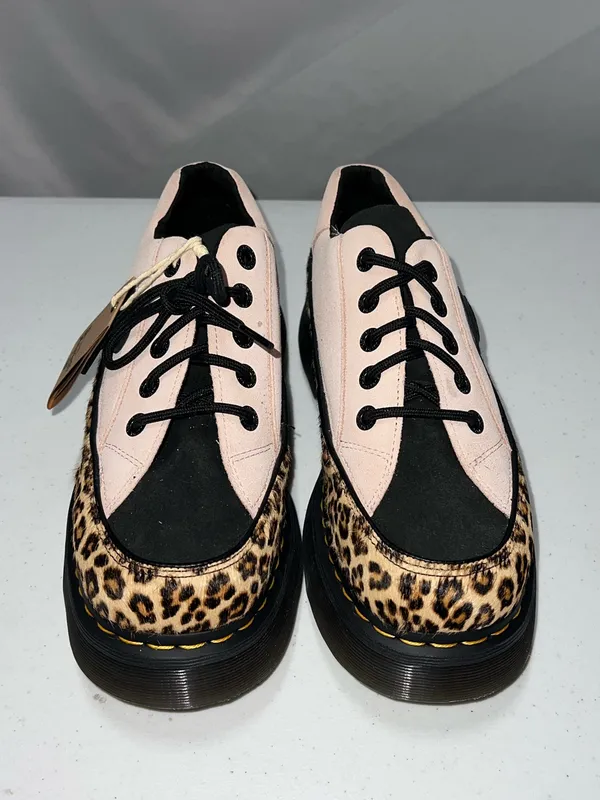 Dr. Martens Pink, Black and Leopard Platform Creepers - Image 3
