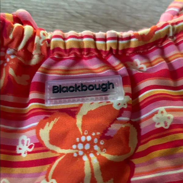 Blackbough Pink and Orange Striped Bikini Bottom - Image 5