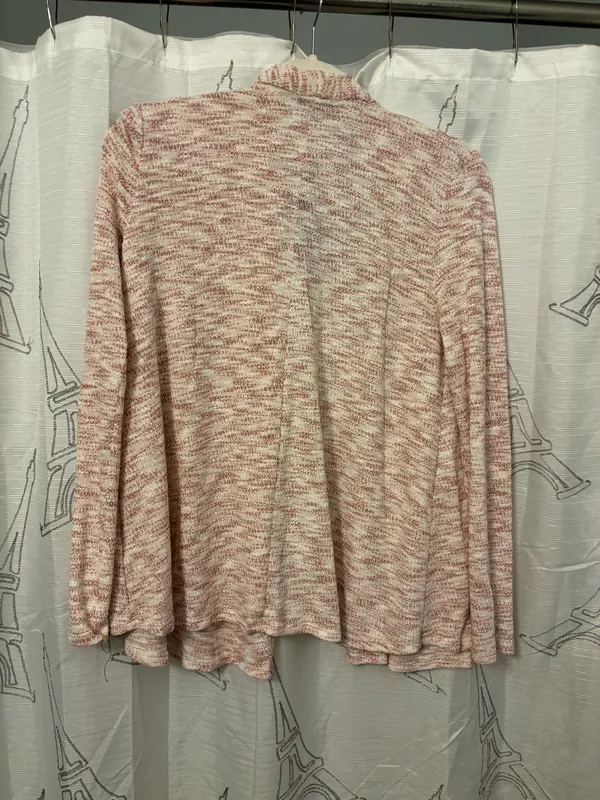 Harmony pink and white Cardigan preppy or casual Sz. - Image 3