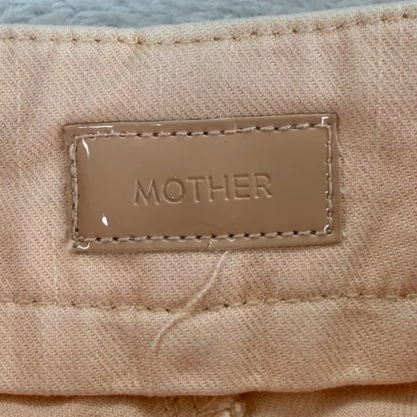 Mother‎ The Manhattan Wide Leg Pants Peach Cotton Lyocell High Rise Sz 23 NOTE - Image 2