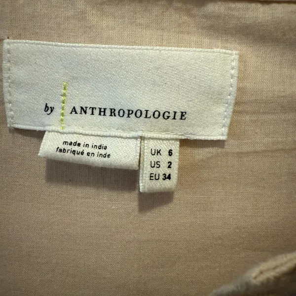 ANTHROPOLOGIE Orla Embroidered Mini Dress size 2‎ - Image 5