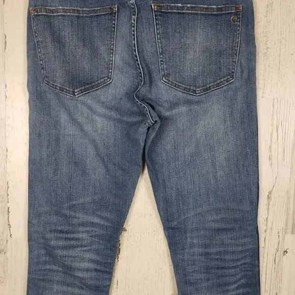 Madewell Distressed Blue Denim 9" High Rise Skinny Jeans Women's Size 28 - Image 14