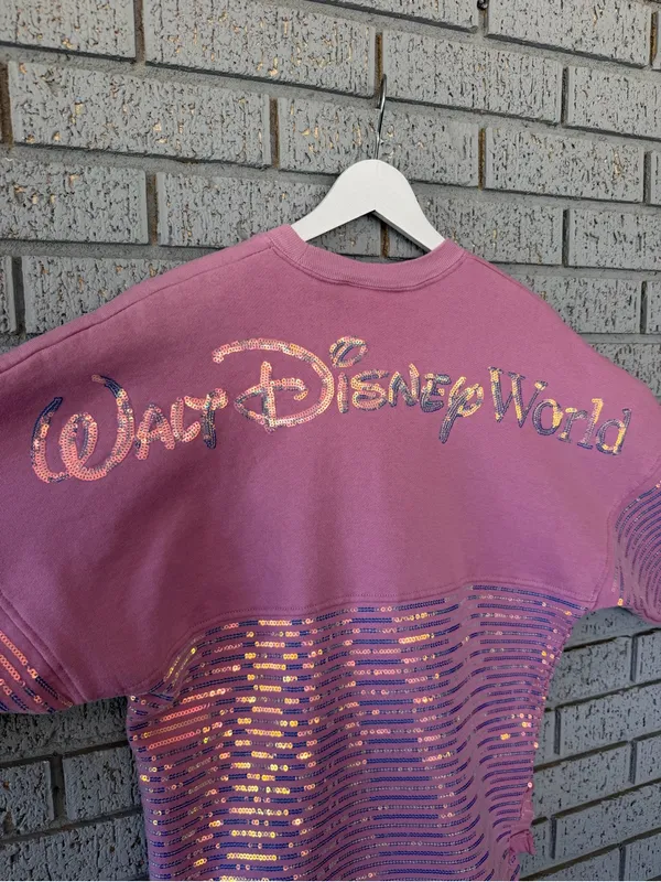 Disney World 50th Anniversary Sequin Spirit Jersey Sweatshirt Sparkle Size XS - Image 7