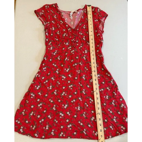 Sabrina Carpenter x Aeropostale Mini Dress XS Ditsy Floral Travel Preppy Concert - Image 5