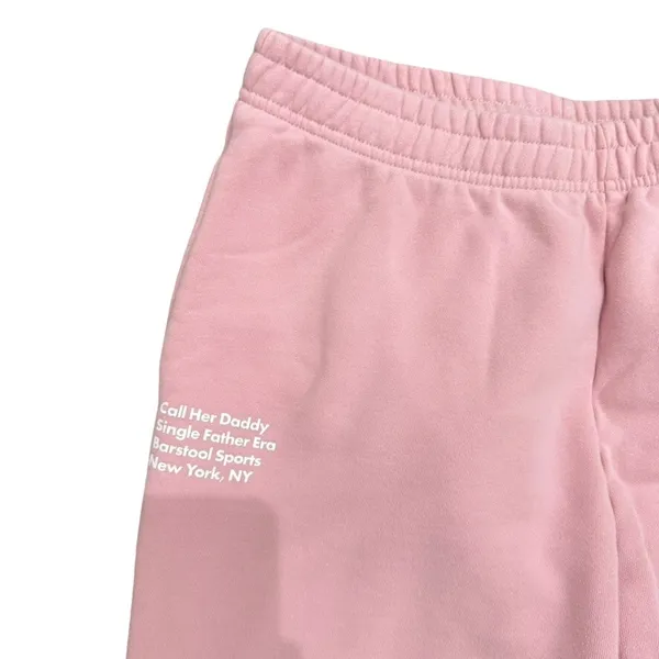 Barstool Sports Call Her Daddy Single Father Era Sweatpants in Pink, Size 2XL - Image 2