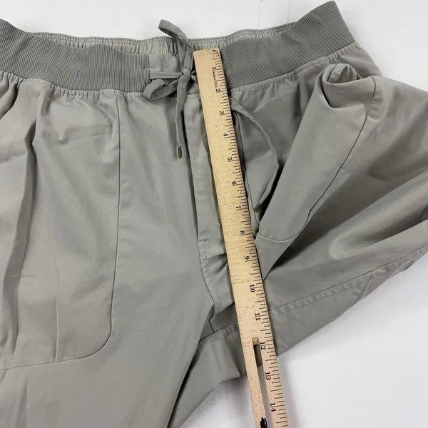 Lululemon Jogger Pants Womens L Gray Drawstring Elastic Waist Travel Pockets - Image 7