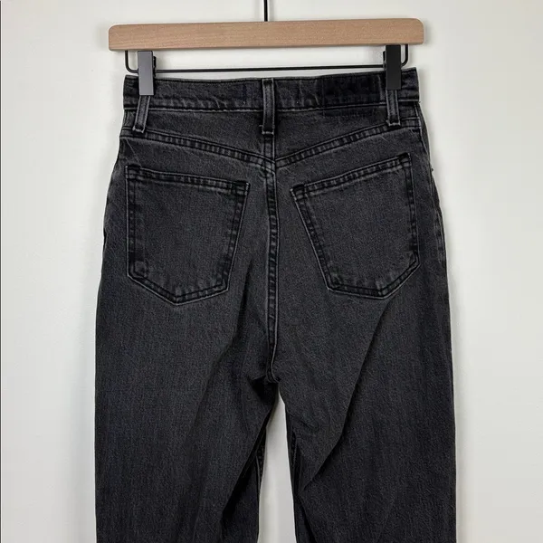 Abercrombie 90s Straight Jeans Curve Love Women’s Size 25 or 0 Black Denim - Image 6